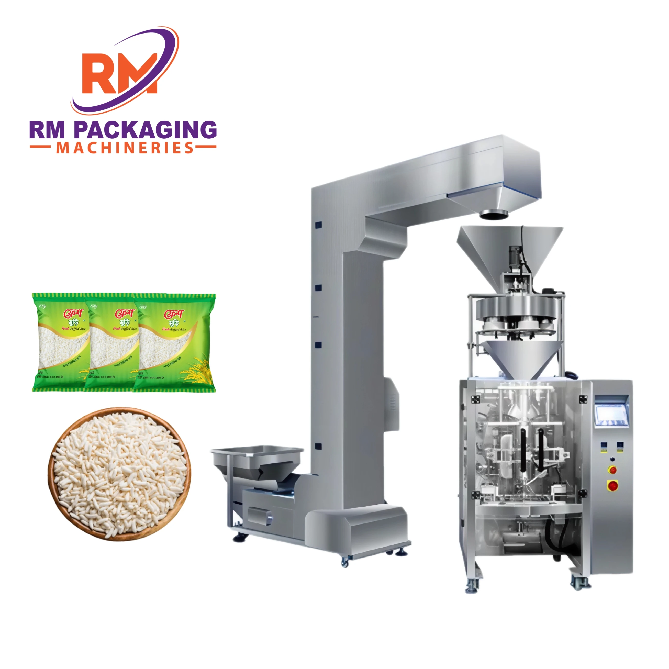 মুড়ি প্যাকিং মেশিন। ৫০-৫০০ গ্রাম