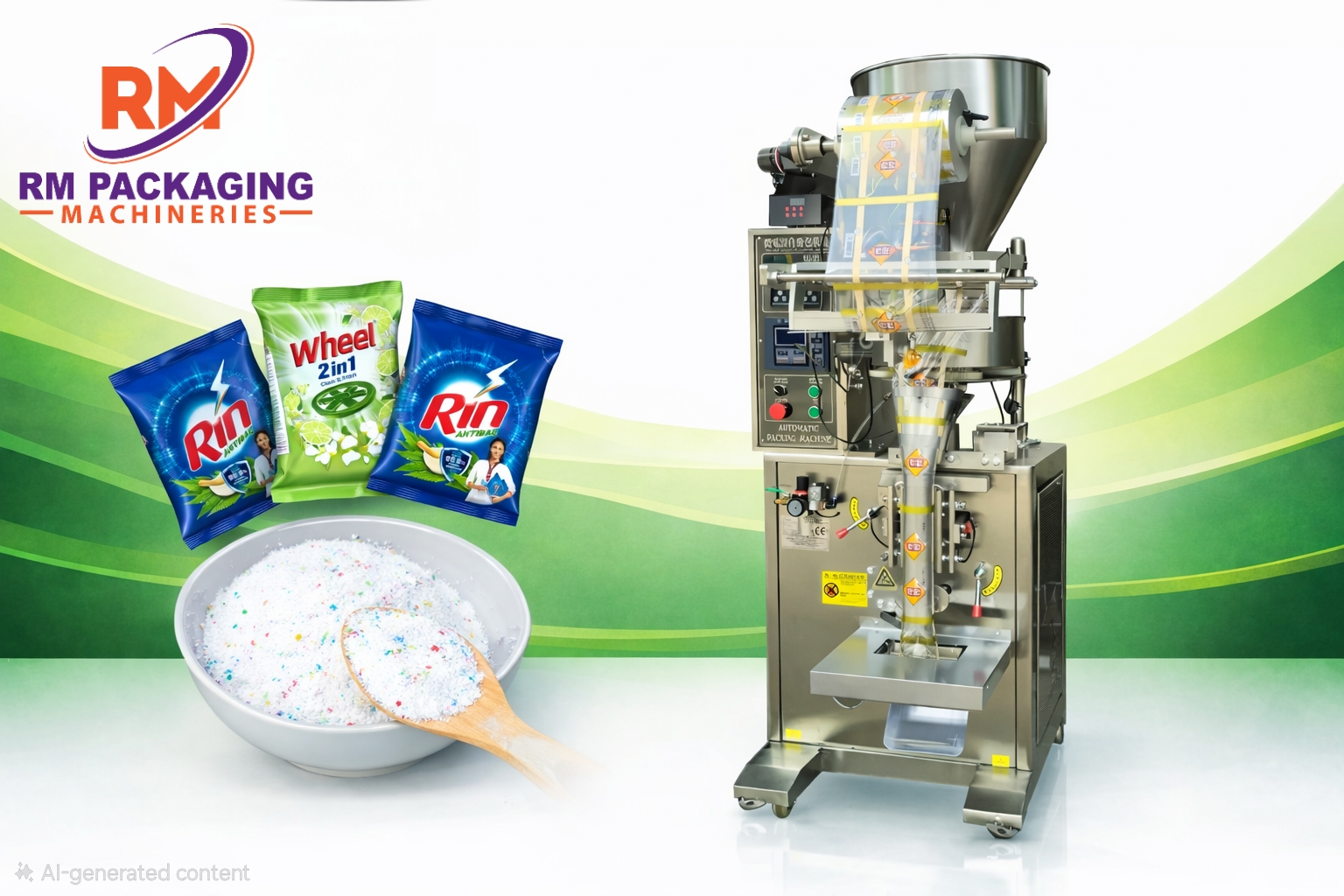 Detergent Powder Packing Machine 200-1000 gm